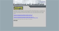 Desktop Screenshot of gadgetland.net